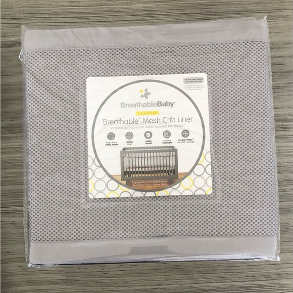 Breathable mesh crib liner - Picture 4 of 6